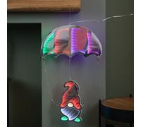 Samuel Alexander 60Cm Infinity Light Up Hanging Parachute Gonk Christmas Decoration With Multi Coloured Leds