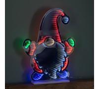 Samuel Alexander 60Cm Light Up Christmas Gnome Infinity Light Decoration With Multi-Coloured Leds