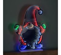 Samuel ALEXANDER 60cm Light up Christmas Gnome Infinity Light Decoration with Multi-Coloured LEDs