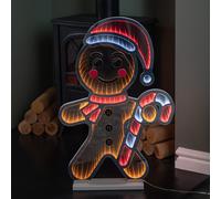 Samuel Alexander 60cm Light up Gingerbread Man Infinity Christmas Decoration with LEDs Samuel Alexander Multicolor