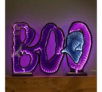 Samuel Alexander 60Cm Light Up Halloween Boo Infinity Decoration With Pink And White Leds