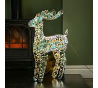 Samuel Alexander 60Cm Light Up Iridescent Shimmer Christmas Reindeer With 720 Warm White Leds