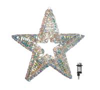Samuel Alexander 60cm Light up Iridescent Shimmer Christmas Star with 1440 White LEDs in Clear Samuel Alexander Clear