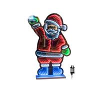 Samuel Alexander 60cm Light up Waving Santa Christmas Infinity with Multi-Coloured LEDs