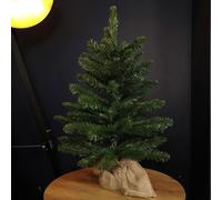 Samuel Alexander 60cm Mini Richmond Christmas Tree in a Burlap Base with 72 Tips