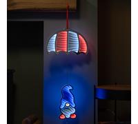 Samuel Alexander 60cm Parachuting Christmas Infinity Gonk Hanging Decoration with Multi-Coloured LEDs Samuel Alexander Multicolor