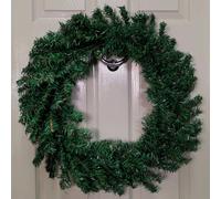 Samuel Alexander 60Cm Plain Green Christmas Wreath With 160 Tips