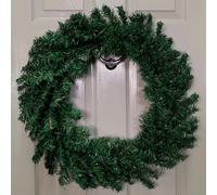 Samuel Alexander 60cm Plain Green Christmas Wreath with 160 Tips