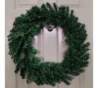 Samuel Alexander 60cm Plain Green Christmas Wreath with 160 Tips Samuel Alexander Green