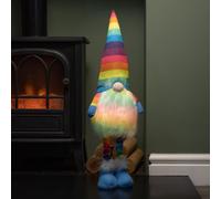 Samuel Alexander 60cm Premier Battery Operated Lit Standing Christmas Rainbow Gonk Samuel Alexander Multicolor