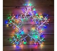 Samuel Alexander 60cm Premier Multi Coloured Christmas Star Cluster Decoration with 240LED