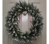 Samuel Alexander 60cm Snow Tip Christmas Wreath with 160 Bullet Tips