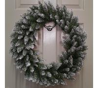 Samuel Alexander 60cm Snow Tip Christmas Wreath with 160 Bullet Tips in Green Samuel Alexander Green