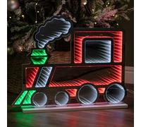 Samuel ALEXANDER 60cm Standing Christmas Train Infinity Decoration with Multi-Coloured LEDs