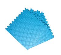 Samuel Alexander 60cm x 60cm 4 Piece Eva Foam Protective Tile Floor Mats in Blue