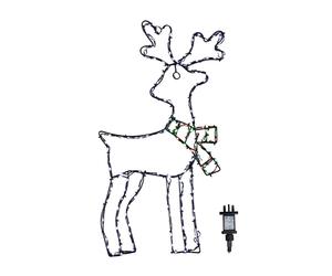 Samuel Alexander 60cmx33cm FlexiBrights Christmas Reindeer with 164 Multi-Coloured LEDs | Size: 60 cmx33 cm Samuel Alexander Multicolor 60 cmx33 cm