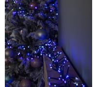 Samuel Alexander 62.5M 5000 Led Christmas Cluster Multi-Action String Lights With Timer In Blue, Purple & White