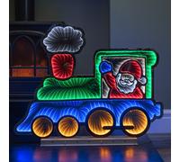 Samuel Alexander 63Cm Light Up Christmas Train Infinity Decoration With Santa & Leds