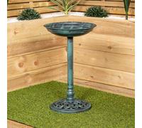 Samuel Alexander 63Cm Verdi Green Traditional Garden Patio Resin Bird Bath