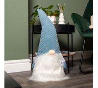 Samuel Alexander 65Cm Blue Sitting Christmas Gonk Decoration With Knitted Hat