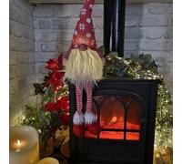 Samuel Alexander 69Cm Battery Operated Christmas Gonk Decoration With Dangly Legs In Red