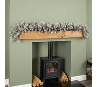 Samuel Alexander 6ft (1.8m) Premier Lightly Flocked Grey Fir Christmas Garland with Mixed Tips