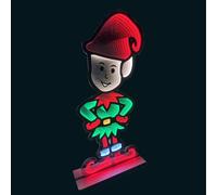 Samuel Alexander 6ft (1.8m) Tall Light up Christmas Elf Infinity Decoration with Multi-Coloured LEDs Samuel Alexander Multicolor