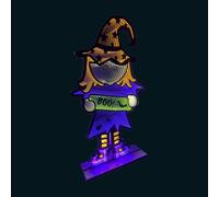 Samuel Alexander 6ft (1.8m) Tall Light up Halloween Witch Infinity Decoration with Multi-Coloured LEDs Samuel Alexander Multicolor