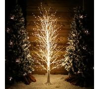 Samuel Alexander 6ft (1.8m) White Modelling Micro Dot Tree with 1,300 Twinkling LEDs in Warm white