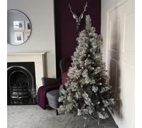 Samuel Alexander 6Ft (180Cm) Premier Snow Fir Grey Pvc Christmas Tree With 587 Cashmere Tips