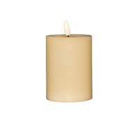 Samuel ALEXANDER 7.5cm x 10cm Cream Wax Melted Pool Effect Candle with Timer Function and Warm White LED