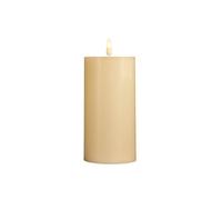 Samuel ALEXANDER 7.5cm x 15cm Cream Wax Melted Pool Effect Candle with Timer Function and Warm White LED