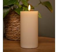 Samuel Alexander 7.5Cm X 15Cm Cream Wax Melted Pool Effect Candle With Timer Function And Warm White Led