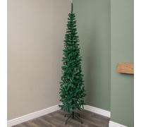 Samuel Alexander 7.5Ft (2.2M) Green Spruce Pencil Pine Christmas Tree With Metal Stand