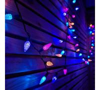 Samuel Alexander 7.5m 150 LED Multi-action Pine Cone Christmas Lights in Rainbow