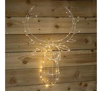 Samuel Alexander 70Cm Festive Christmas Indoor Outdoor Twinkling Led Reindeer Head In Warm White