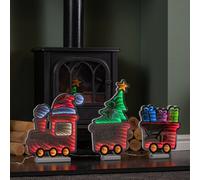 Samuel Alexander 70Cm Light Up Infinity Christmas Train With 2 Carriages And Multi-Coloured Leds