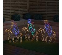 Samuel Alexander 70cm Light up Three Wise Men Silhouette Rope Light Christmas Decoration with LEDs Samuel Alexander Multicolor