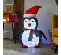Samuel Alexander 72Cm Battery Operated Light Up Pop Up Christmas Penguin With Cool White Leds