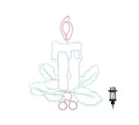 Samuel Alexander 72cm Neon Flex Effect Candle Decoration with Multi-Coloured LEDs Samuel Alexander Multicolor