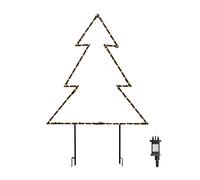 Samuel Alexander 73cm x 80cm dewdrop xmas tree with garden stakes in Black | Size: 73 cm x 80 cm Samuel Alexander Black 73 cm x 80 cm