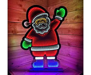 Samuel ALEXANDER 74cm LED Infinity Standing Santa Christmas Decoration