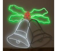Samuel Alexander 74Cm X 78Cm Light Up Christmas Bells Neon Decoration With Leds