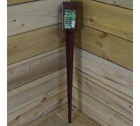 Samuel Alexander 75mm X 75mm (3"x 3") Metal Garden Fence Post Holder & Spike