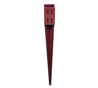 Samuel Alexander 75mm X 75mm (3" X 3") Metal Garden Fence Post Holder & Spike