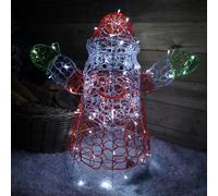 Samuel Alexander 76cm Premier Christmas Soft Acrylic Indoor Outdoor Santa with 96 White LEDs