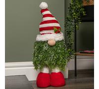 Samuel Alexander 76cm Red and White Christmas Tree Standing Gonk with Striped Hat and Extendable Legs