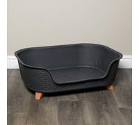 Samuel Alexander 77cm x 58cm Grey Plastic Raised Pet Basket with Legs