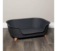 Samuel Alexander 77Cm X 58Cm Grey Plastic Raised Pet Basket With Legs