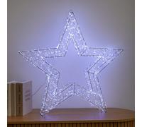Samuel Alexander 78Cm Light Up Galaxy Christmas Star With 2400 White Leds & Timer